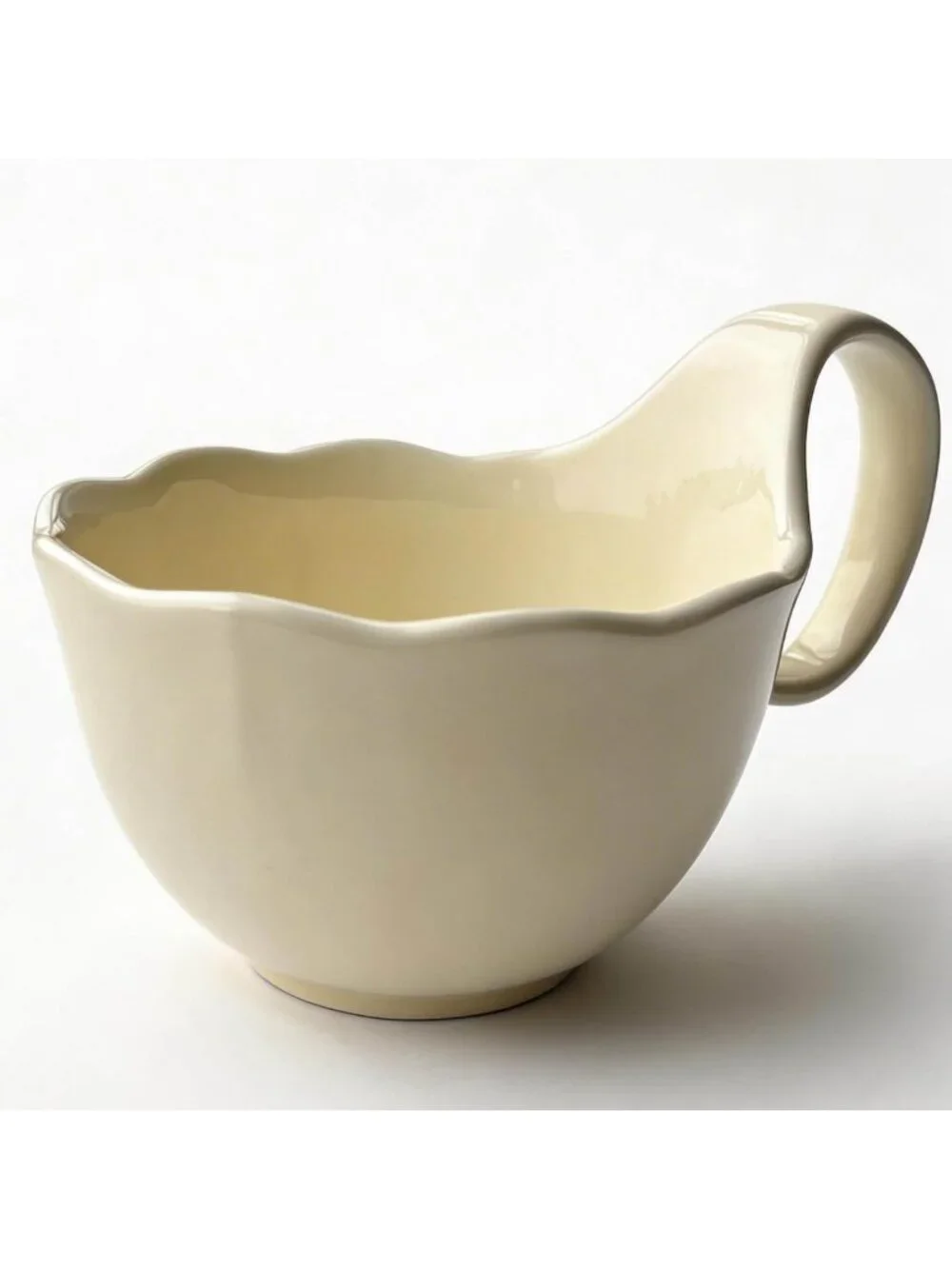 Stylish 14oz Ceramic Soup Bowls with Handles - Perfect for Oatmeal, Chili & Ice